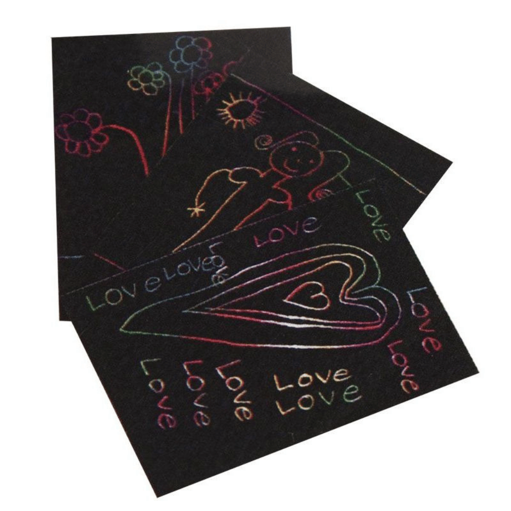 A4 Scratch Art Pad with Wooden Tool 3 Sheets
