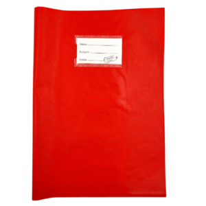 Bantex Heavy Duty Slip-On Book Covers A4 Red Pack of 5