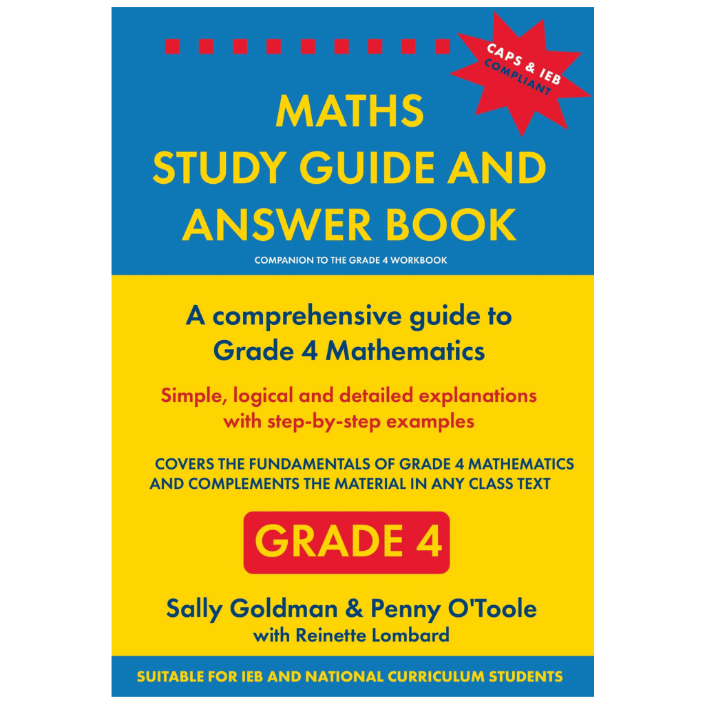 Berlut Books Grade 4 Maths Study Guide and Answer Book