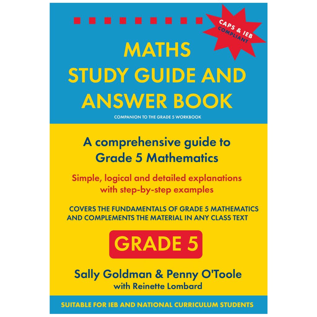 Berlut Books Grade 5 Maths Study Guide and Answer Book
