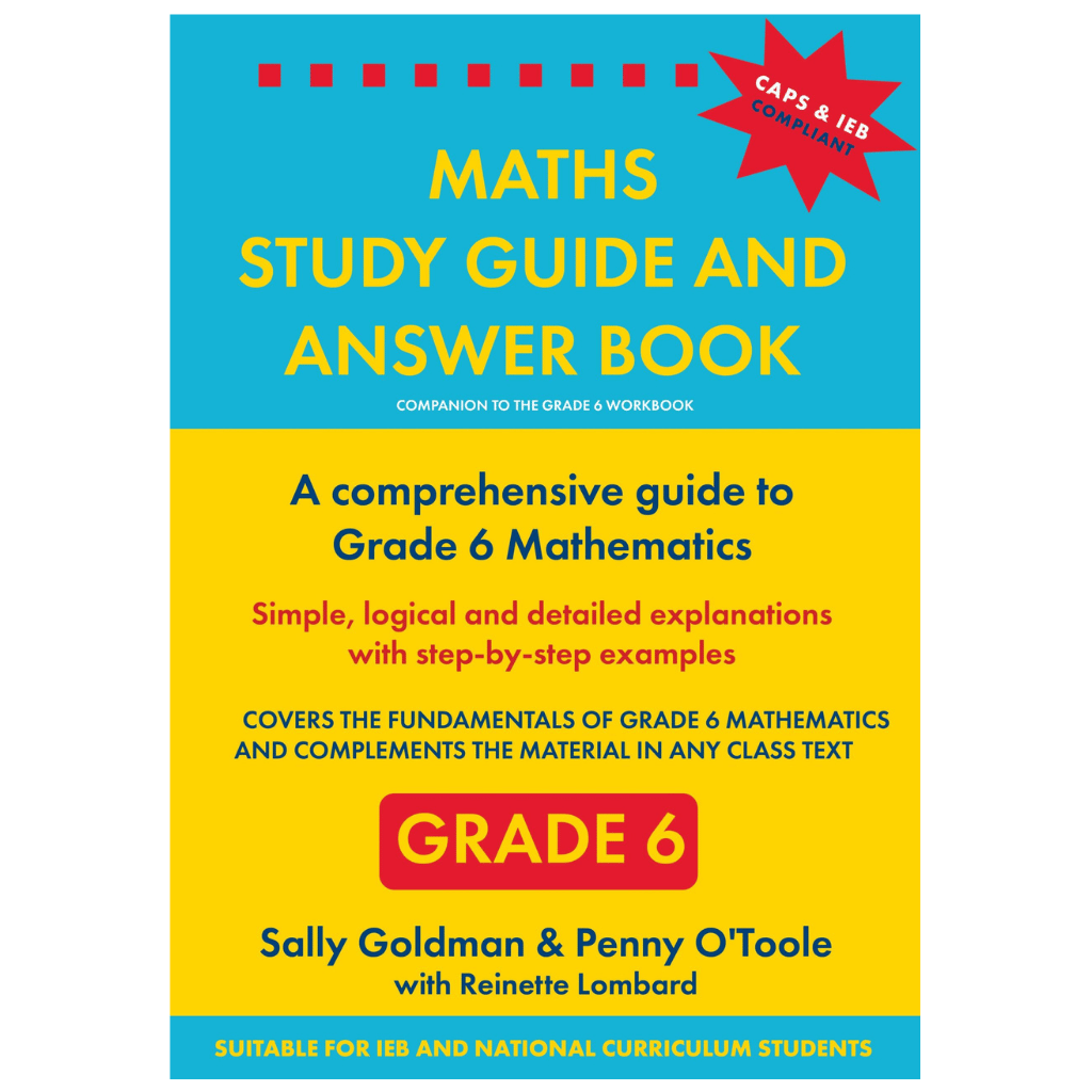 Berlut Books Grade 6 Maths Study Guide and Answer Book