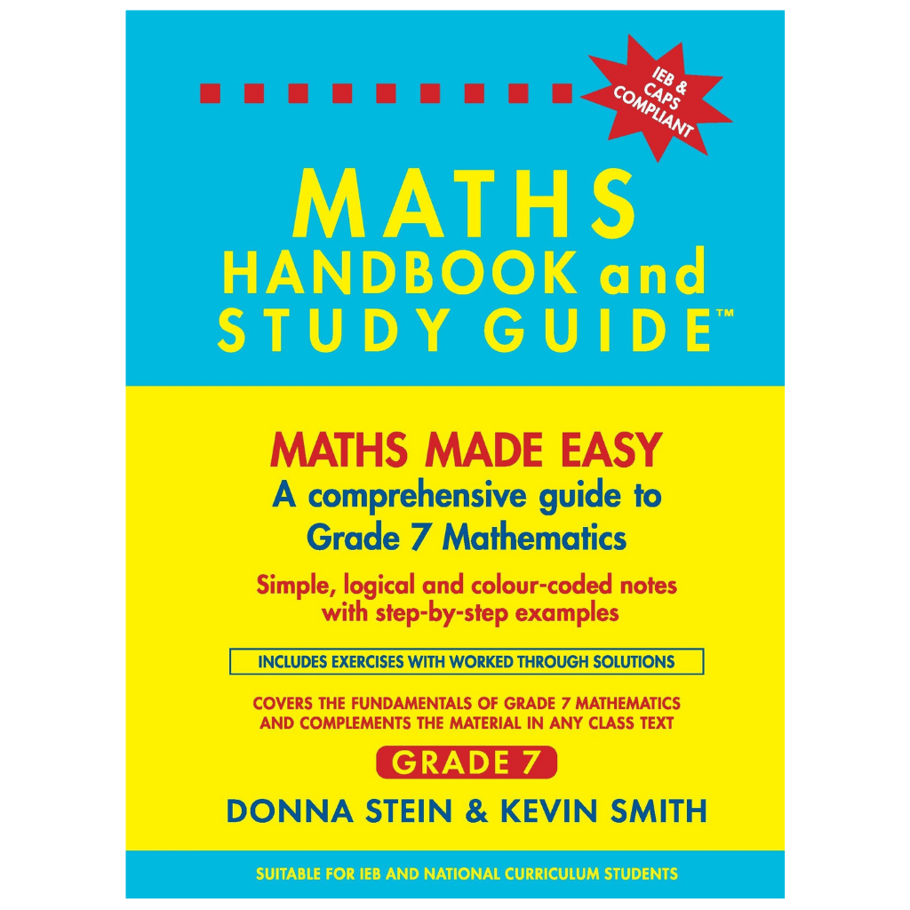 Berlut Books Maths Handbook & Study Guide – Grade 7