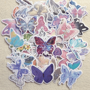 Theme Stickers Butterfly 50pc