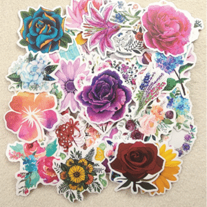 Theme Stickers Flowers 50pc