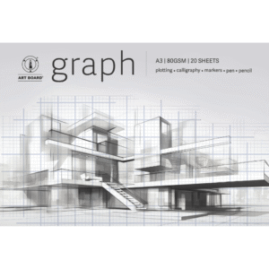 A4 Graph Pad 20 Page