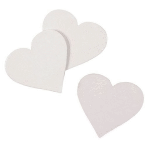Heart Canvas Panel 100mm 3pc