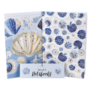 Kenzel A5 Stitched Notebooks – Ocean Shells 2 Pack