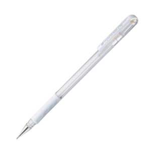 Pentel Gel Grip Milky Roller Pen White