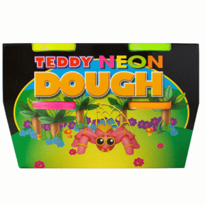 Teddy Neon Play Dough Kit – 4 x 100ml