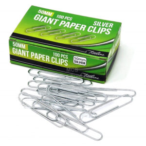 Paper Clips 50mm Silver